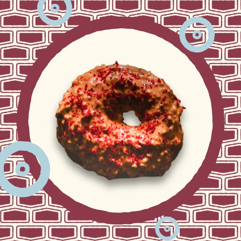 Donut saupoudré de piment rouge